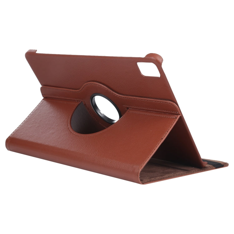 For iPad Pro 11 2025 / 2024 360 Degree Rotation Litchi Texture Leather Tablet Case with Holder