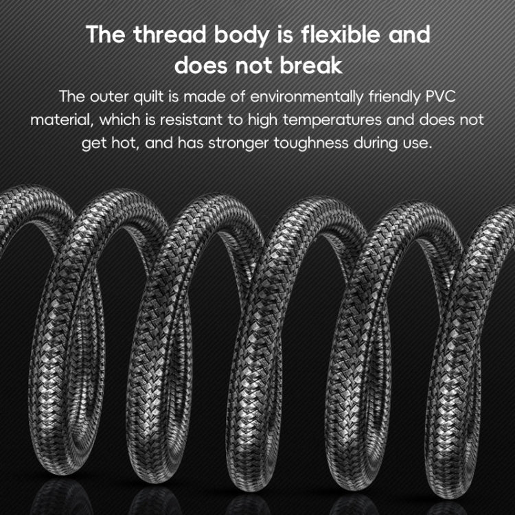 HDTV to Mini HDTV 4K UHD Video Transmission Braided Cable, Length:0.3m - Grey