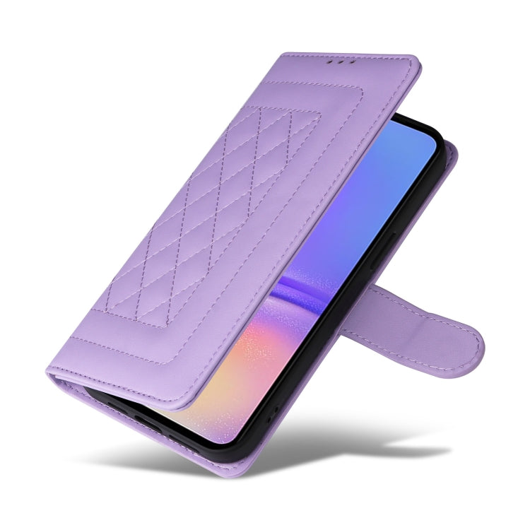 For Samsung Galaxy A05 Diamond Lattice Leather Flip Phone Case