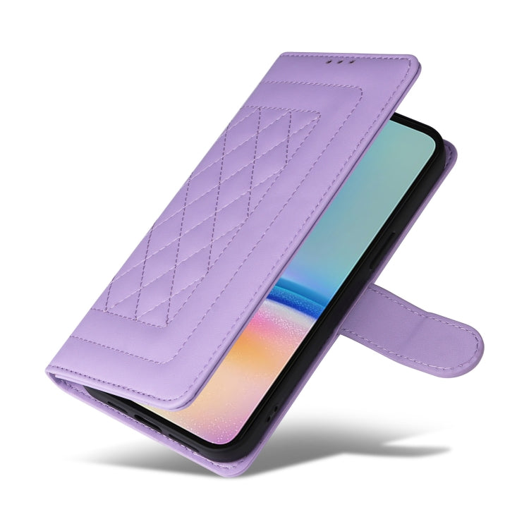 For Samsung Galaxy A05s Diamond Lattice Leather Flip Phone Case