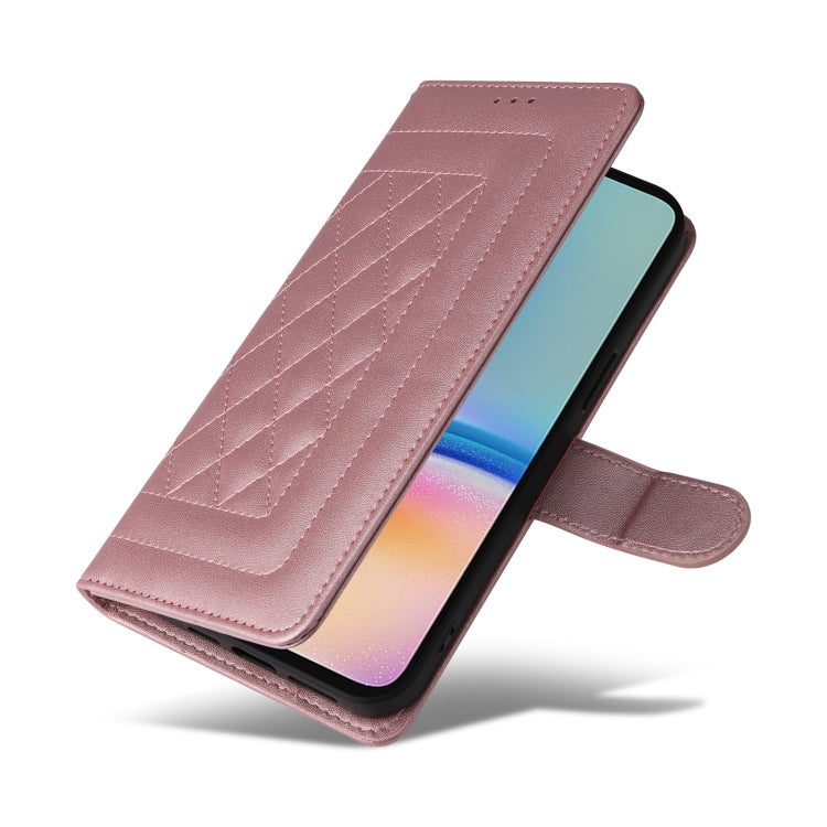 For Samsung Galaxy A05s Diamond Lattice Leather Flip Phone Case