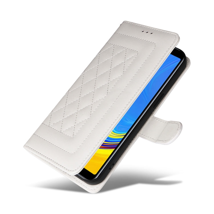 For Samsung Galaxy A7 Diamond Lattice Leather Flip Phone Case