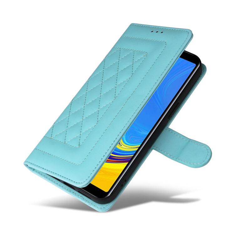 For Samsung Galaxy A7 Diamond Lattice Leather Flip Phone Case