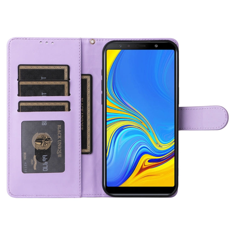 For Samsung Galaxy A7 Diamond Lattice Leather Flip Phone Case