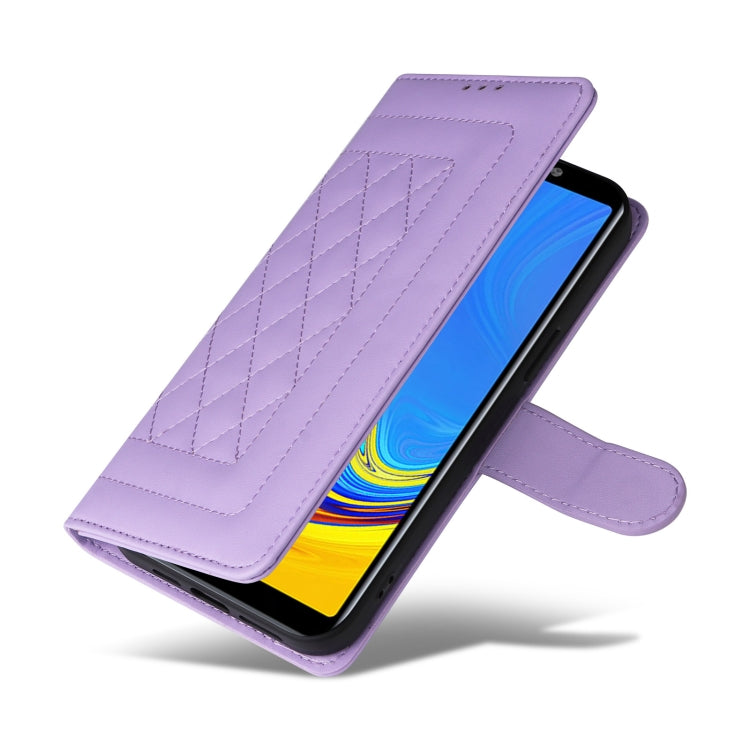 For Samsung Galaxy A7 Diamond Lattice Leather Flip Phone Case