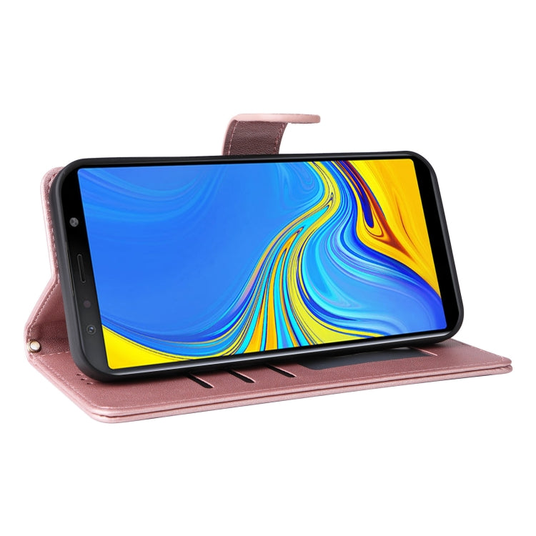 For Samsung Galaxy A7 Diamond Lattice Leather Flip Phone Case