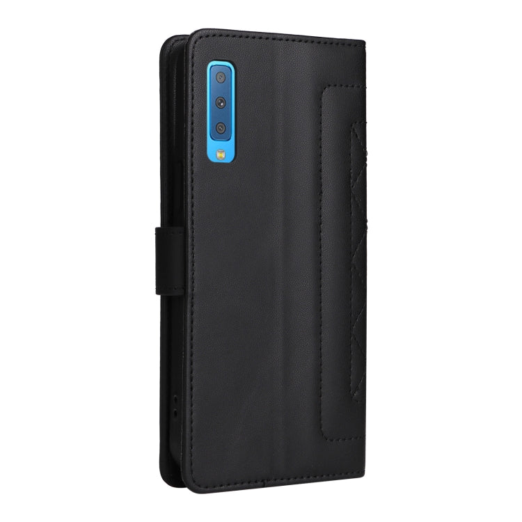 For Samsung Galaxy A7 Diamond Lattice Leather Flip Phone Case