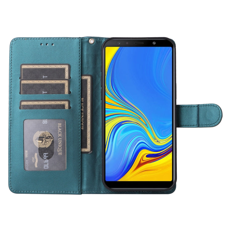 For Samsung Galaxy A7 Diamond Lattice Leather Flip Phone Case