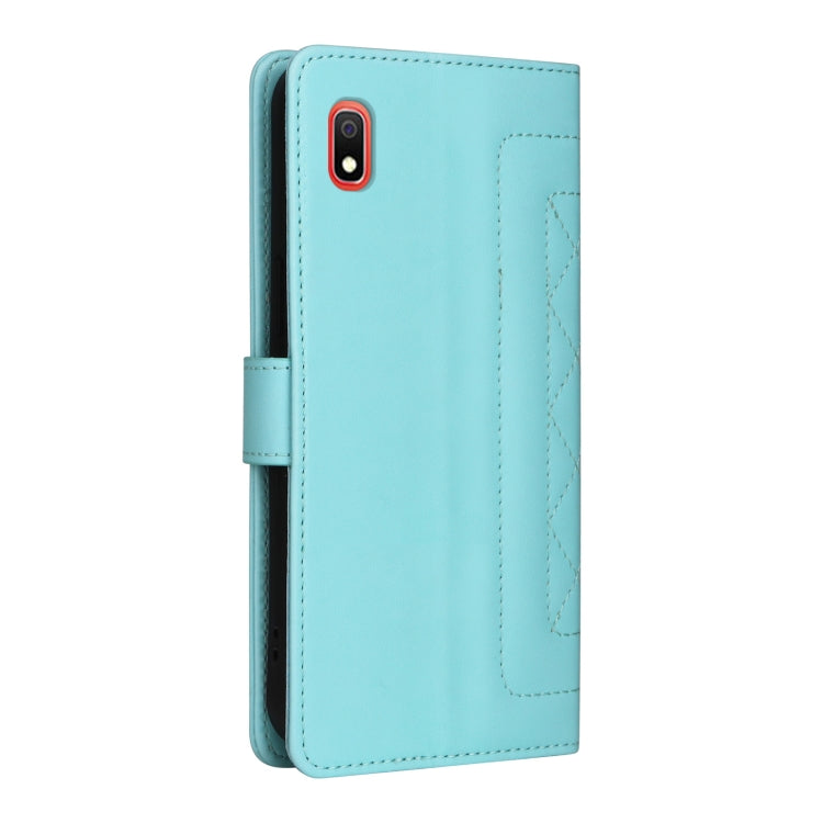 For Samsung Galaxy A10 Diamond Lattice Leather Flip Phone Case