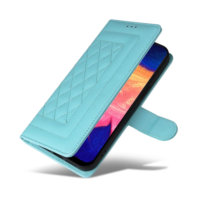 For Samsung Galaxy A10 Diamond Lattice Leather Flip Phone Case
