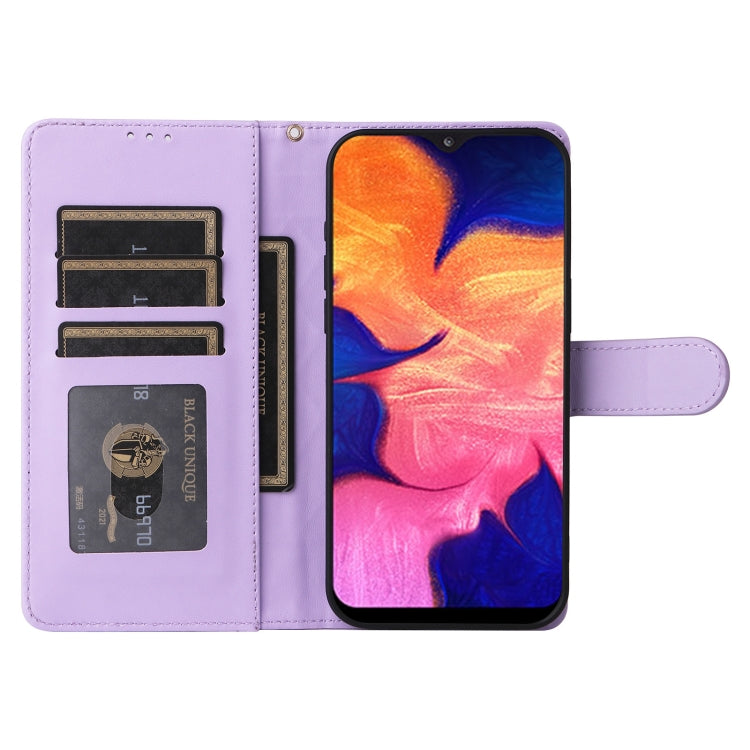 For Samsung Galaxy A10 Diamond Lattice Leather Flip Phone Case