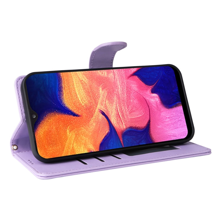 For Samsung Galaxy A10 Diamond Lattice Leather Flip Phone Case