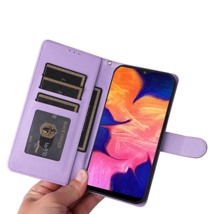 For Samsung Galaxy A10 Diamond Lattice Leather Flip Phone Case