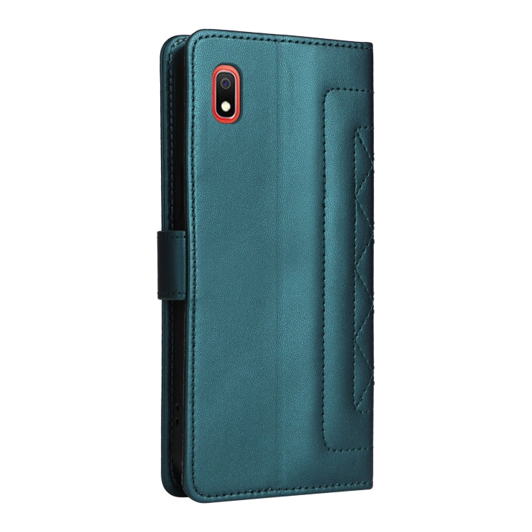 For Samsung Galaxy A10 Diamond Lattice Leather Flip Phone Case