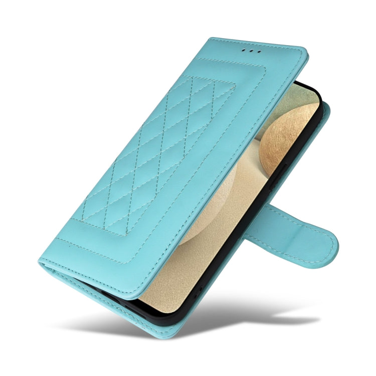 For Samsung Galaxy A12 / M12 Diamond Lattice Leather Flip Phone Case