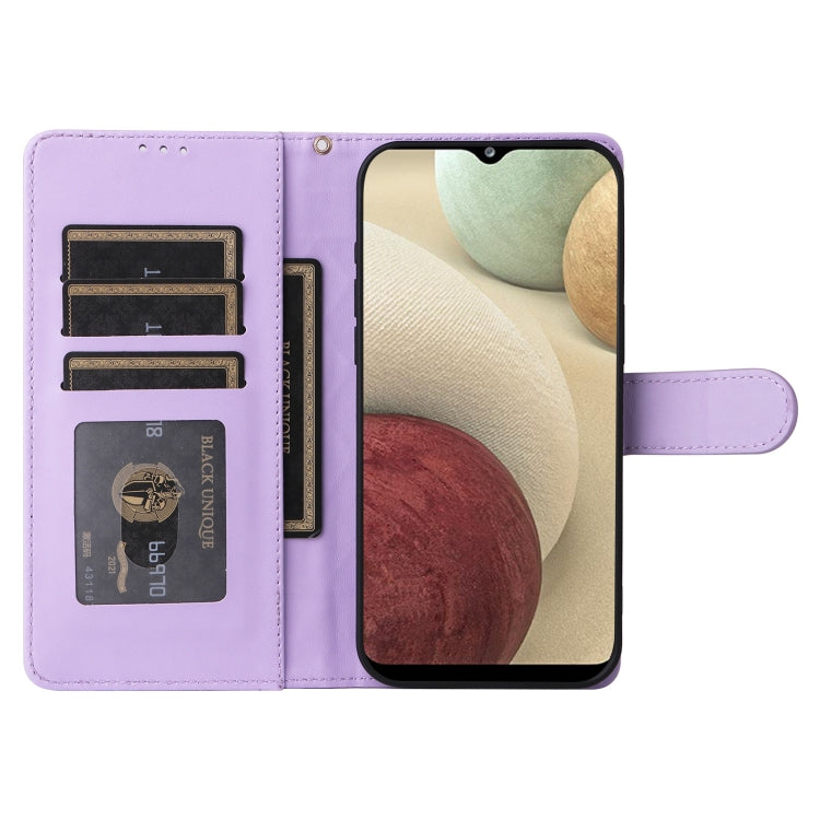 For Samsung Galaxy A12 / M12 Diamond Lattice Leather Flip Phone Case