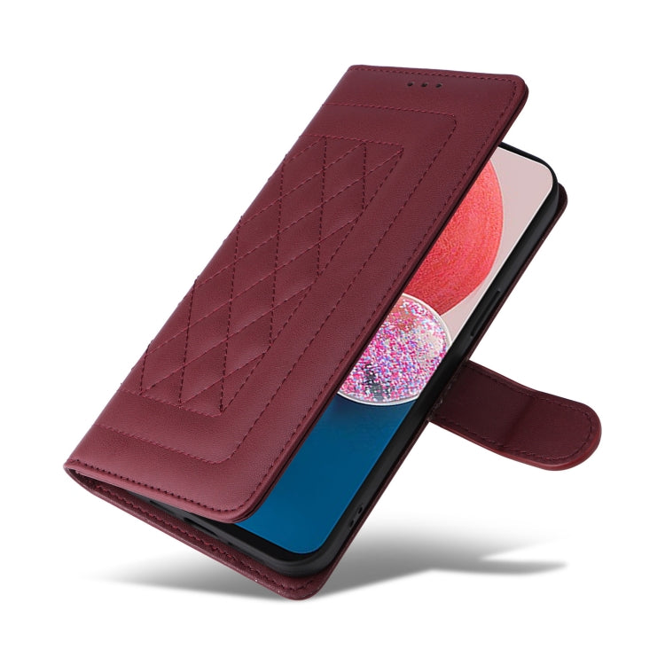 For Samsung Galaxy A13 5G / 4G Diamond Lattice Leather Flip Phone Case
