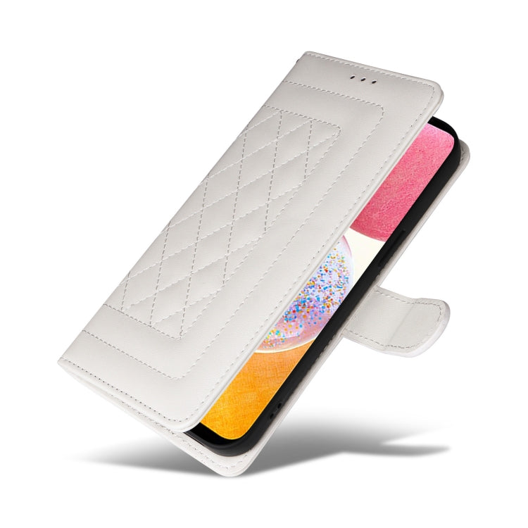 For Samsung Galaxy A14 5G / 4G Diamond Lattice Leather Flip Phone Case