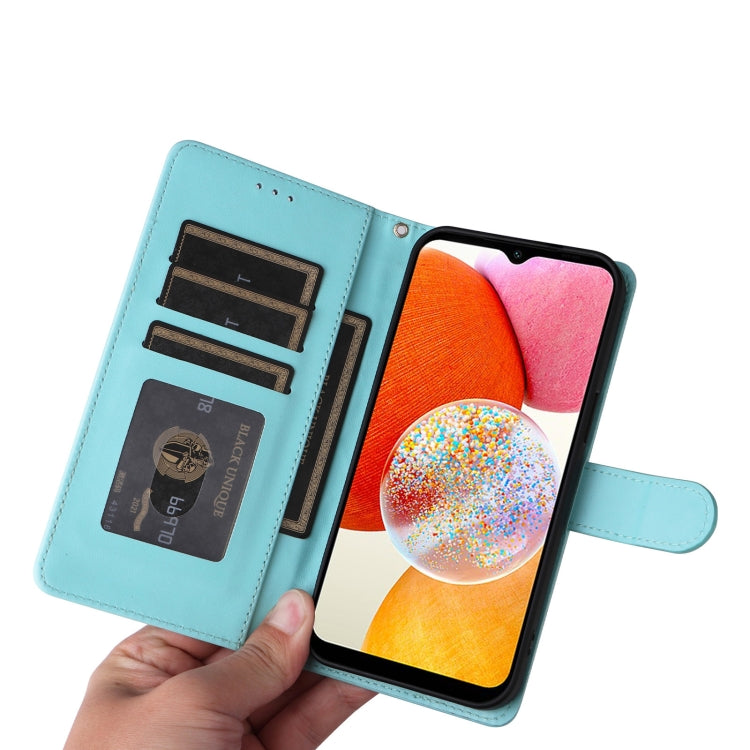 For Samsung Galaxy A14 5G / 4G Diamond Lattice Leather Flip Phone Case