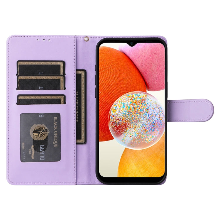 For Samsung Galaxy A14 5G / 4G Diamond Lattice Leather Flip Phone Case