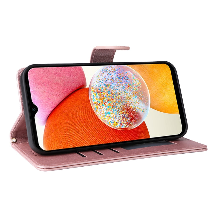 For Samsung Galaxy A14 5G / 4G Diamond Lattice Leather Flip Phone Case