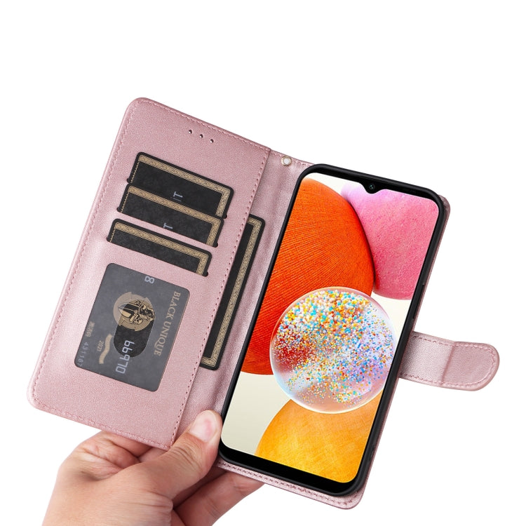 For Samsung Galaxy A14 5G / 4G Diamond Lattice Leather Flip Phone Case