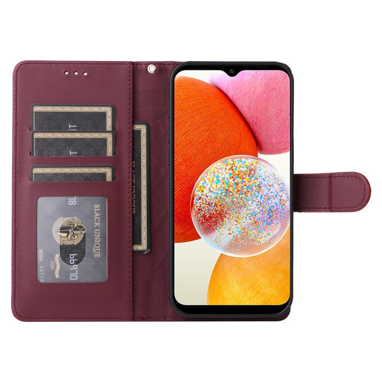 For Samsung Galaxy A14 5G / 4G Diamond Lattice Leather Flip Phone Case