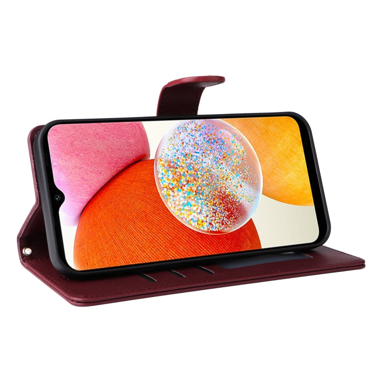 For Samsung Galaxy A14 5G / 4G Diamond Lattice Leather Flip Phone Case