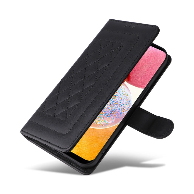 For Samsung Galaxy A14 5G / 4G Diamond Lattice Leather Flip Phone Case