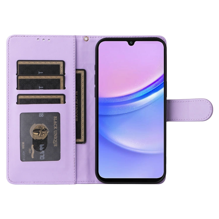 For Samsung Galaxy A15 5G / 4G Diamond Lattice Leather Flip Phone Case