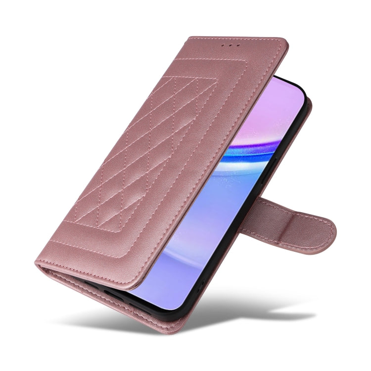 For Samsung Galaxy A15 5G / 4G Diamond Lattice Leather Flip Phone Case
