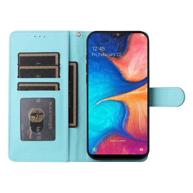 For Samsung Galaxy A20 / A30 Diamond Lattice Leather Flip Phone Case