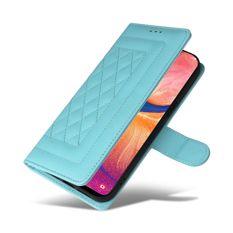 For Samsung Galaxy A20 / A30 Diamond Lattice Leather Flip Phone Case