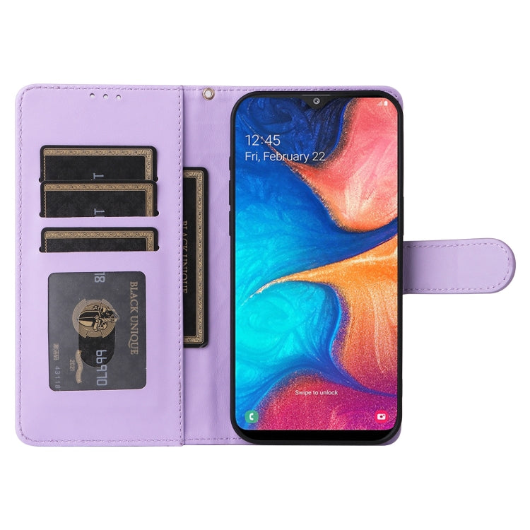 For Samsung Galaxy A20 / A30 Diamond Lattice Leather Flip Phone Case