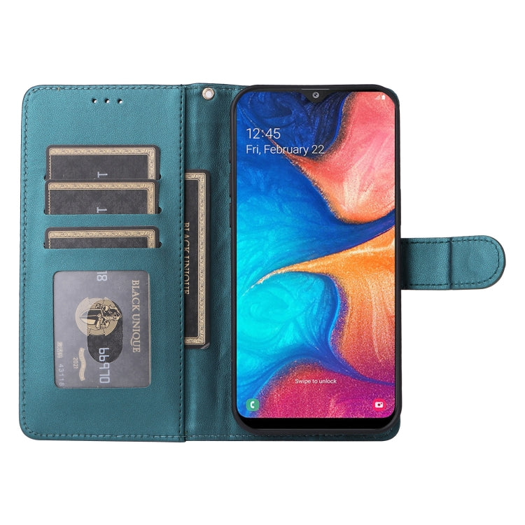 For Samsung Galaxy A20 / A30 Diamond Lattice Leather Flip Phone Case