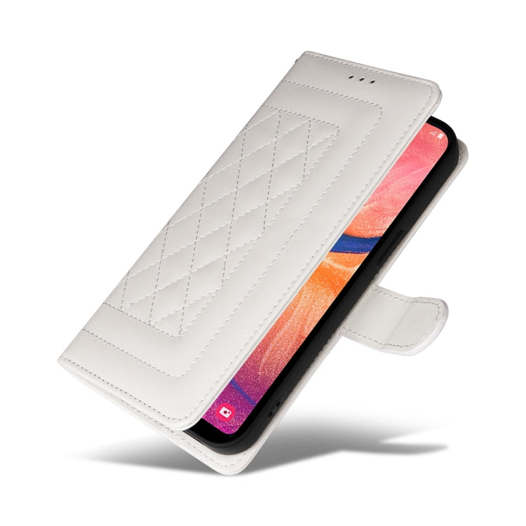 For Samsung Galaxy A20e Diamond Lattice Leather Flip Phone Case