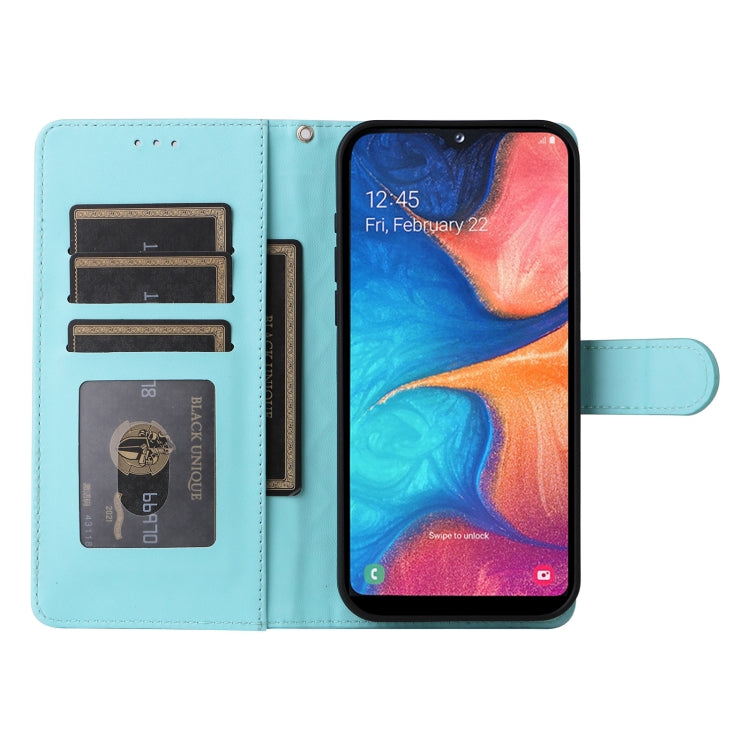 For Samsung Galaxy A20e Diamond Lattice Leather Flip Phone Case