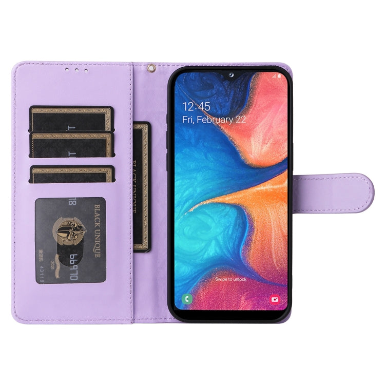 For Samsung Galaxy A20e Diamond Lattice Leather Flip Phone Case