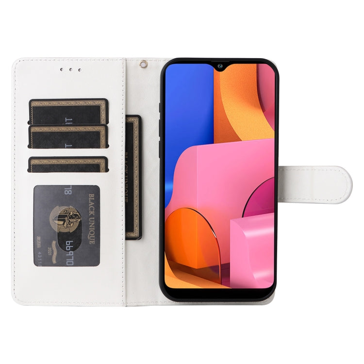 For Samsung Galaxy A20s Diamond Lattice Leather Flip Phone Case
