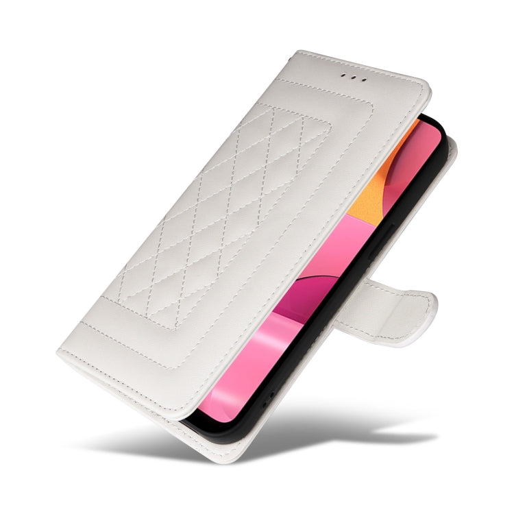 For Samsung Galaxy A20s Diamond Lattice Leather Flip Phone Case