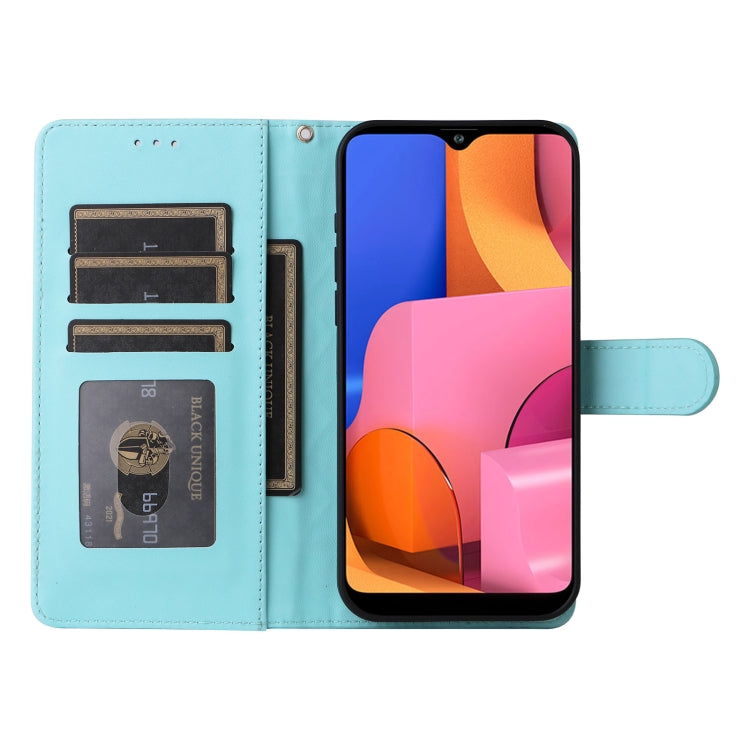 For Samsung Galaxy A20s Diamond Lattice Leather Flip Phone Case