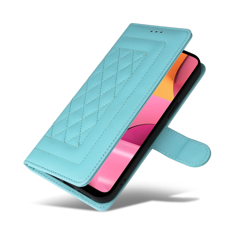 For Samsung Galaxy A20s Diamond Lattice Leather Flip Phone Case