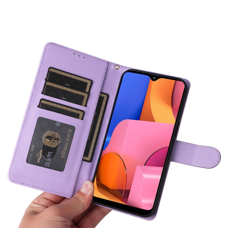For Samsung Galaxy A20s Diamond Lattice Leather Flip Phone Case