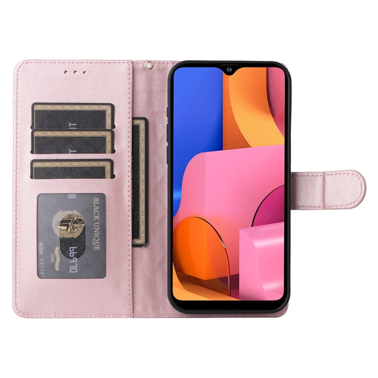 For Samsung Galaxy A20s Diamond Lattice Leather Flip Phone Case