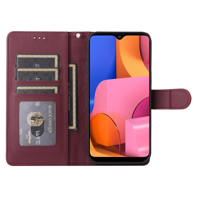 For Samsung Galaxy A20s Diamond Lattice Leather Flip Phone Case
