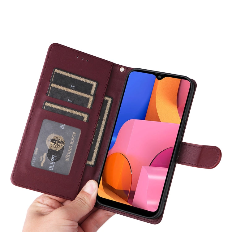 For Samsung Galaxy A20s Diamond Lattice Leather Flip Phone Case