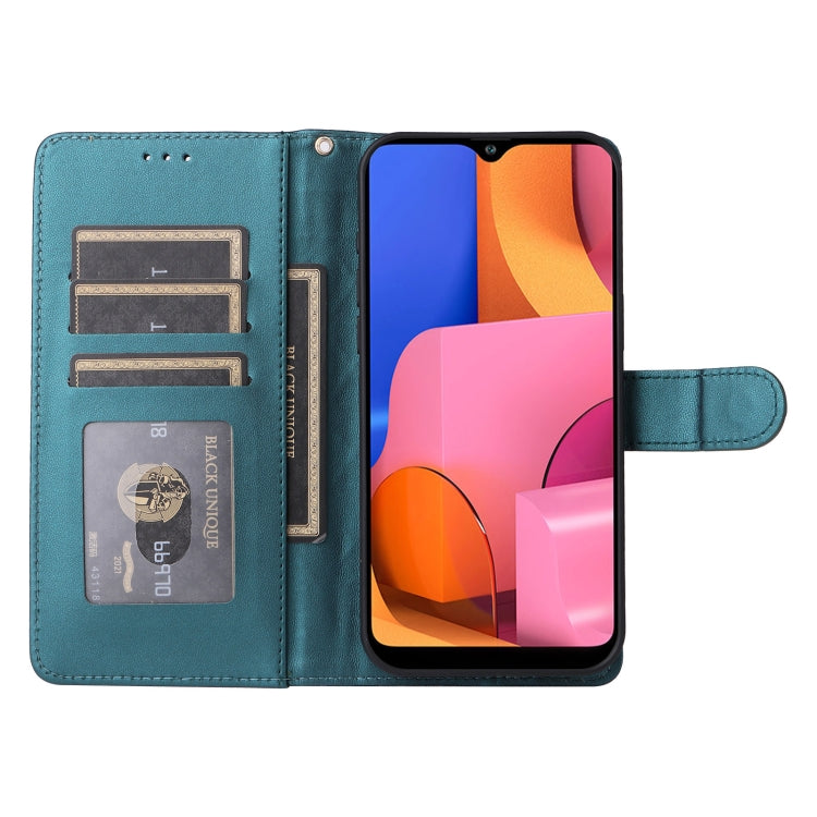 For Samsung Galaxy A20s Diamond Lattice Leather Flip Phone Case