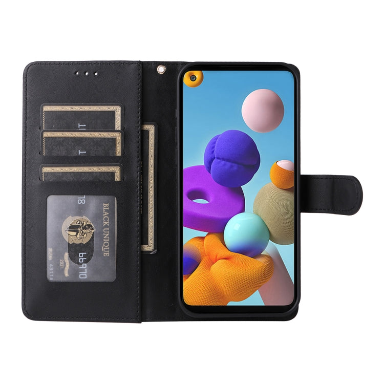 For Samsung Galaxy A21s Diamond Lattice Leather Flip Phone Case
