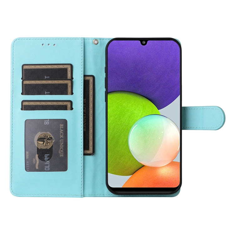 For Samsung Galaxy A22 4G Diamond Lattice Leather Flip Phone Case