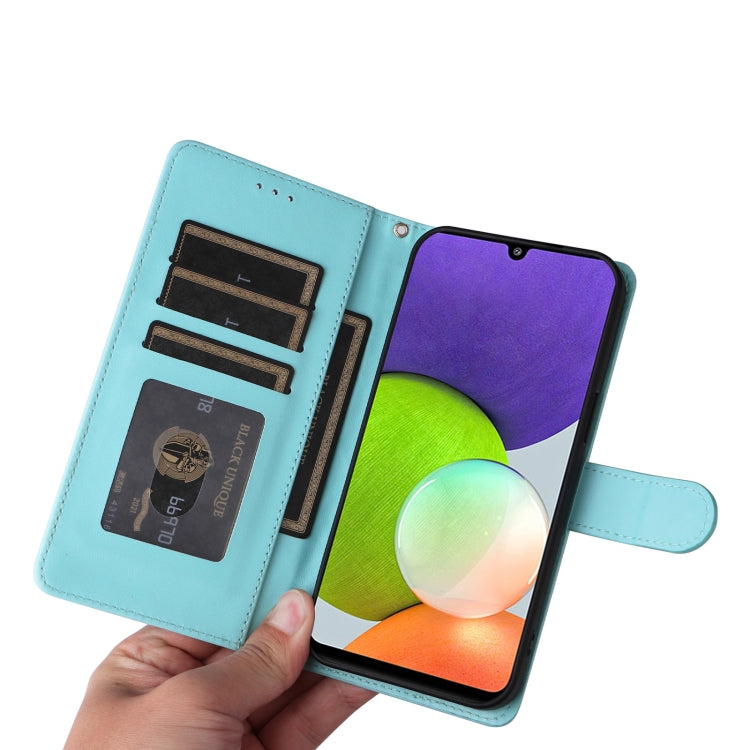 For Samsung Galaxy A22 4G Diamond Lattice Leather Flip Phone Case